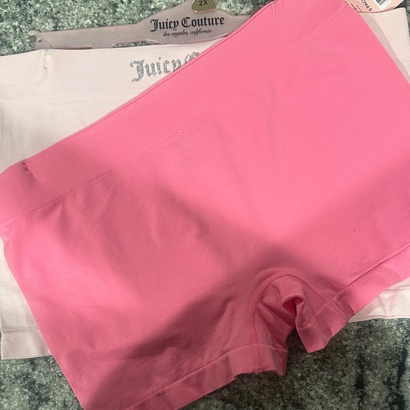 Juicy Couture Hot Pink and Light Pink Boxer Boy Shorts - Picture 5 of 5